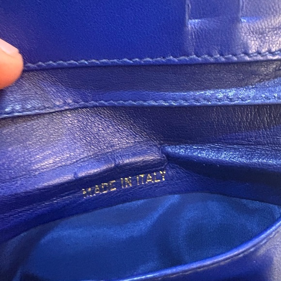 Chanel Vintage Caviar Leather Wallet – Blue 3.5"x4.75" - Picture 5 of 16